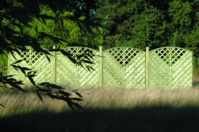 V ARCHED WINDOW FENCE