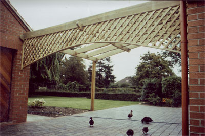 Pergola with Trellis image