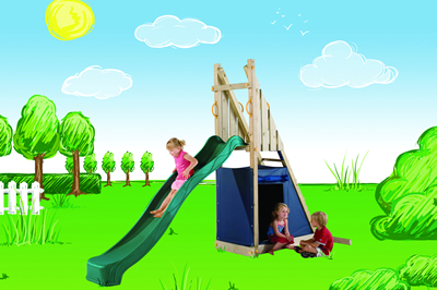 Free Slide Frame with Green Slide image